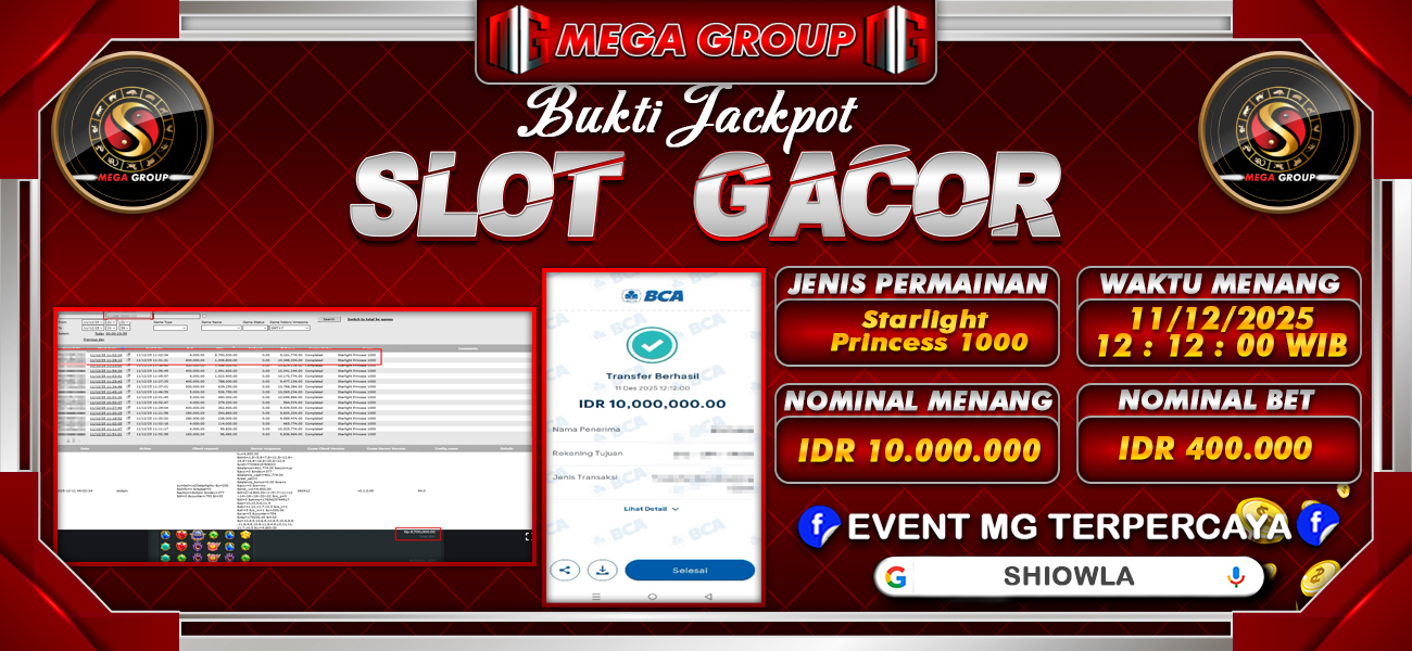 Bukti JP situs Shiowla hari Kamis, 11 Desember 2025