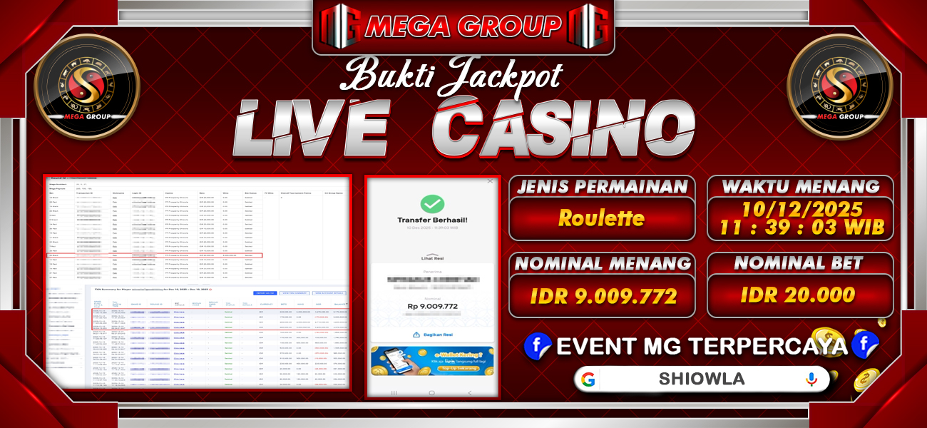 Bukti JP situs Shiowla hari Rabu, 10 Desember 2025